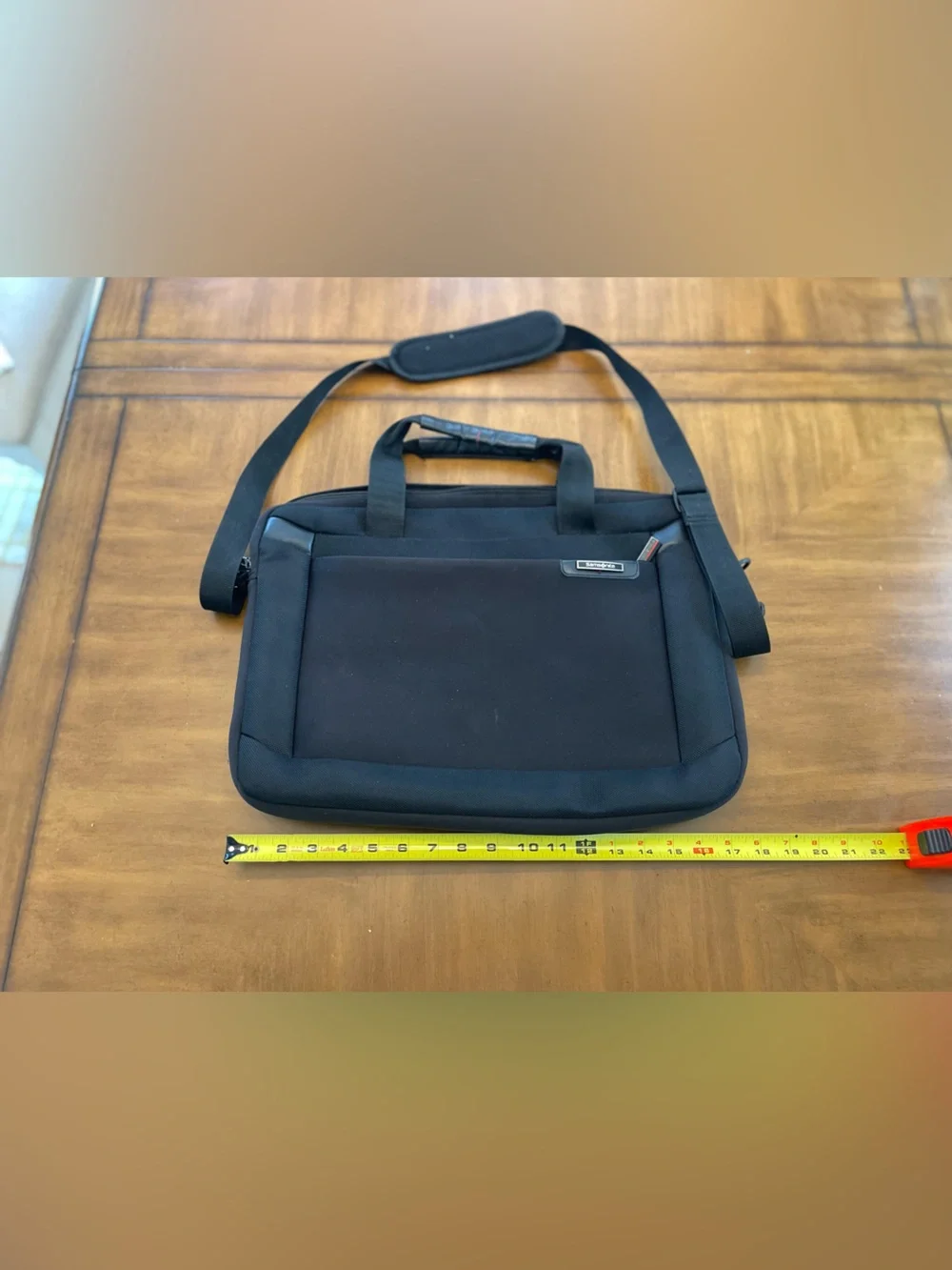 Samsonite Black Laptop Briefcase with Padded Front Panel/Retro